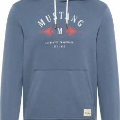 Mustang Bennet Hoodie Trui Met Capuchon Lichtblauw - Maat L