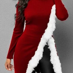 Merkloos Blouse T-Shirt Christmas Style Rood Maat S/M 7 Merkloos Blouse T-Shirt Christmas Style Rood Maat S/M -Dameskleding Verkoop 550x767 8