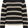 JDY JDYJUSTY EVA L/S STRIPE PULLOVER KNT Dames Trui - Maat L