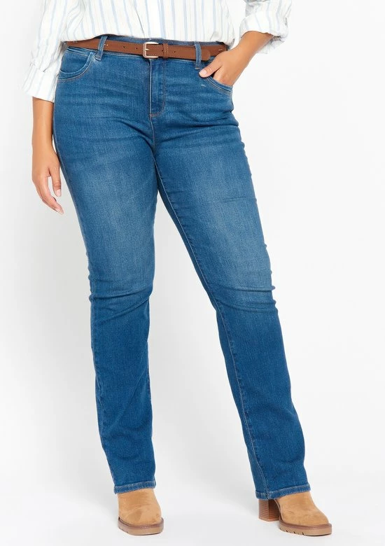 LOLALIZA Rechte Jeans - Blauw - Maat 42 3 LOLALIZA Rechte Jeans - Blauw - Maat 42 - Afbeelding 3