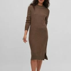 VILA VIRIL CREW NECK L/S MIDI DRESS - NOOS Dames Jurk - Maat M -Dameskleding Verkoop 550x787 11