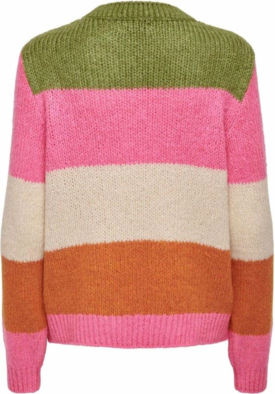 Jacqueline De Yong Trui Jdydinea Vivi L/s Stripe Pullover K 15275086 Autumn Maple/w. Green Mo Dames Maat - S 2 Jacqueline De Yong Trui Jdydinea Vivi L/s Stripe Pullover K 15275086 Autumn Maple/w. Green Mo Dames Maat - S - Afbeelding 2