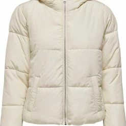 Jacqueline De Yong Jas Jdynewerica Short Hood Jacket Otw N 15213950 Whitecapgray/silver Zip Dames Maat - XS