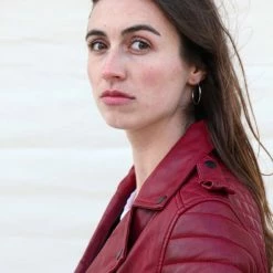 GILL'S STILETTO RED - Dames Leren Jas - Biker Jack - 100% Lamsleer - Rood 9 GILL'S STILETTO RED - Dames Leren Jas - Biker Jack - 100% Lamsleer - Rood -Dameskleding Verkoop 550x790 7