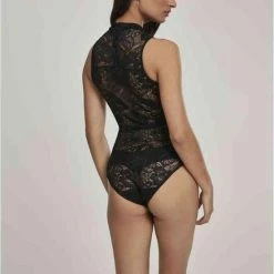 Urban Classics Bodysuit -L- Laces Zwart -Dameskleding Verkoop 550x791 2