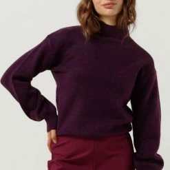 Ydence - Knitted Sweater Whitney - Paars - Maat M -Dameskleding Verkoop 550x792 1