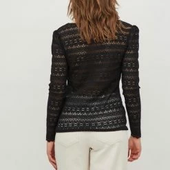 Vila VICHIKKA LACE V-NECK L/S TOP - NOOS -Dameskleding Verkoop 550x799 1