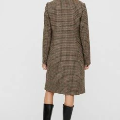 VERO MODA VMBLAST CHECK LONG WOOL JACKET GA Dames Jas - Maat XS -Dameskleding Verkoop 550x801 4