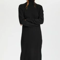 Saint Tropez MilaSZ Roll Neck Long Dress Dames Jurk - Maat M -Dameskleding Verkoop 550x806 5