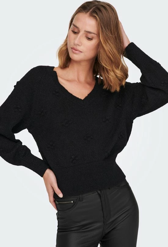 JDY JDYSIGRID LIFE L/S V-NECK DOT PULL. KNT Dames Trui - Maat L 1 JDY JDYSIGRID LIFE L/S V-NECK DOT PULL. KNT Dames Trui - Maat L