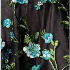 Belsira Swing Jurk -L- Vintage Flower Zwart/Blauw -Dameskleding Verkoop 550x812 8