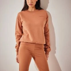 Na-kd Organic Logo Basic Dames Trui - Maat Large