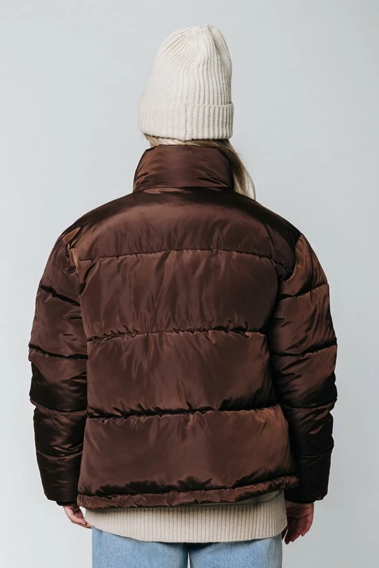 Colourful Rebel Fiona Jas Bruin Dames - Polyester - S 2 Colourful Rebel Fiona Jas Bruin Dames - Polyester - S - Afbeelding 2