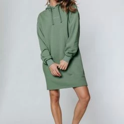 Colourful Rebel Logo Jurk Groen Dames - Oversized Fit - Polyester - M