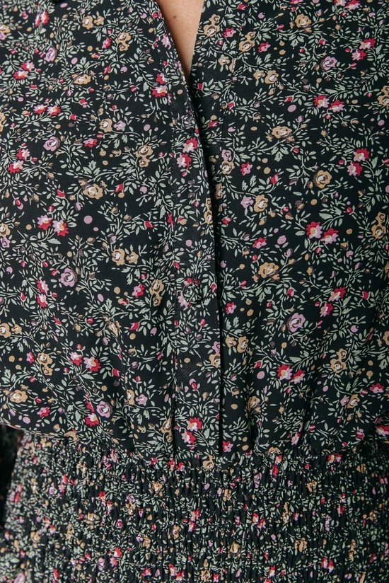 Colourful Rebel Zina Flower Jurk Blauw Dames - Wijduitlopende Fit - Polyester - M 6 Colourful Rebel Zina Flower Jurk Blauw Dames - Wijduitlopende Fit - Polyester - M - Afbeelding 6