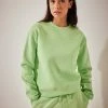 Na-kd Organic Logo Basic Dames Trui - Maat Large