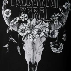 Colourful Rebel Flower Jurk Zwart Dames - Loose Fit - Katoen - M -Dameskleding Verkoop 550x824 76