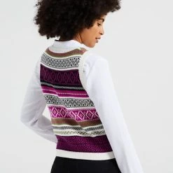 WE Fashion Dames Gebreide Slipover Met Jacquard Dessin -Dameskleding Verkoop 550x824 9