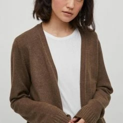 Vila Vest Viril Short L/s Knit Cardigan-noos 14060800 Crocodile/dark Melan Dames Maat - M -Dameskleding Verkoop 550x825 117