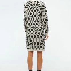 OBJECT OBJTHESS L/S JACQUARD KNIT DRESS Dames Jurk - Maat XL -Dameskleding Verkoop 550x825 162