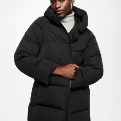 Mango Jas Gewatteerde Jas Met Capuchon 37077623 99 Dames Maat - XL