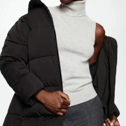 Mango Jas Gewatteerde Jas Met Capuchon 37077623 99 Dames Maat - XL -Dameskleding Verkoop 550x825 224