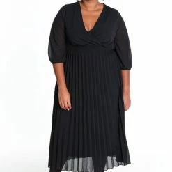 Paprika Lange, Effen Plisséjurk Lange, Effen Plisséjurk -Dameskleding Verkoop 550x825 235