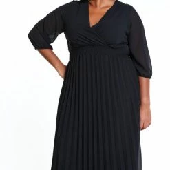 Paprika Lange, Effen Plisséjurk Lange, Effen Plisséjurk -Dameskleding Verkoop 550x825 236