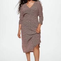 Mango Jurk Plissejurk Met Print 37073840 78 Dames Maat - XXL -Dameskleding Verkoop 550x825 248