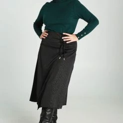 Cassis Halflange Rok Met Ton-sur-ton Dierenprint -Dameskleding Verkoop 550x825 252