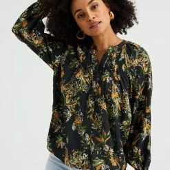 WE Fashion Dames Blouse Met Dessin -Dameskleding Verkoop 550x825 381