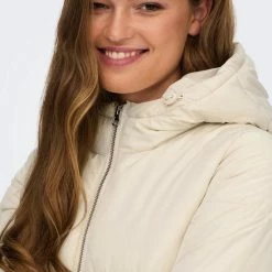 Jacqueline De Yong Jas Jdynewerica Short Hood Jacket Otw N 15213950 Whitecapgray/silver Zip Dames Maat - XS -Dameskleding Verkoop 550x825 396