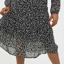 VERO MODA VMNINI L/S CALF DRESS WVN BTQ Dames Jurk - Maat L -Dameskleding Verkoop 550x825 416