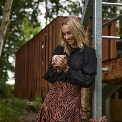 Lofty Manner Rok Mara Brown Mw32 Brown Zebra Dames Maat - M -Dameskleding Verkoop 550x825 458