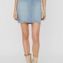 Vero Moda VMFAITH MR SHORT DNM SKIRT MIX GA NOOS Dames Rok - Maat XS -Dameskleding Verkoop 550x825 473
