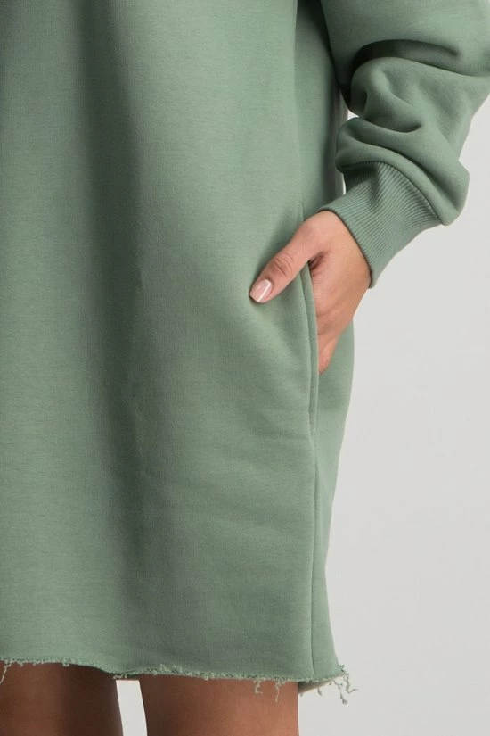 Colourful Rebel Logo Jurk Groen Dames - Oversized Fit - Polyester - M 4 Colourful Rebel Logo Jurk Groen Dames - Oversized Fit - Polyester - M - Afbeelding 4