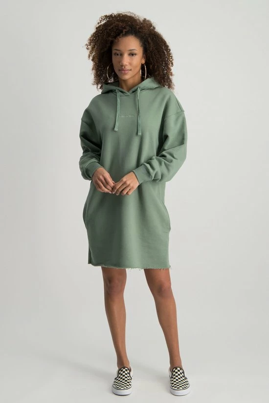 Colourful Rebel Logo Jurk Groen Dames - Oversized Fit - Polyester - M 8 Colourful Rebel Logo Jurk Groen Dames - Oversized Fit - Polyester - M - Afbeelding 8