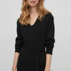 VILA VIMARLA COLLAR L/S KNIT DRESS Dames Jurk - Maat XL -Dameskleding Verkoop 550x825 533