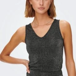 Jacqueline De Yong Top Jdylea S/l Reversible Top Jrs 15275409 Black Dames Maat - S