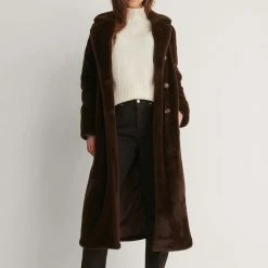 Na-kd Soft Teddy Dames Jas- Maat EU 34