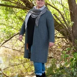 Knit Factory Luna Lang Gebreid Dames Vest - Zwart - 46/48 - Grote Maten Dames Kleding -Dameskleding Verkoop 550x826 39