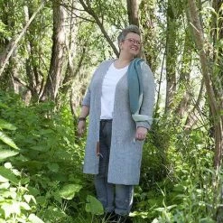 Knit Factory Luna Lang Gebreid Dames Vest - Zwart - 46/48 - Grote Maten Dames Kleding -Dameskleding Verkoop 550x827 9